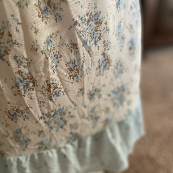 Beautiful Sophie b bra top blue Floral baby doll lingerie & matching panty - Picture 3 of 12